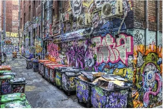 Тканевый постер для украшения стен гостиной Постер рисования городов зданий