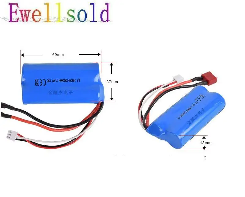 Wltoys 12428 12429 12409 12423 12401 12402 12403 12404 1/12 R/C автомобиль RC грузовик 7 4 В 1500 мАч литий ионный