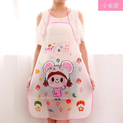 

Cartoon waterproof and oil adult sleeveless gown kitchen apron