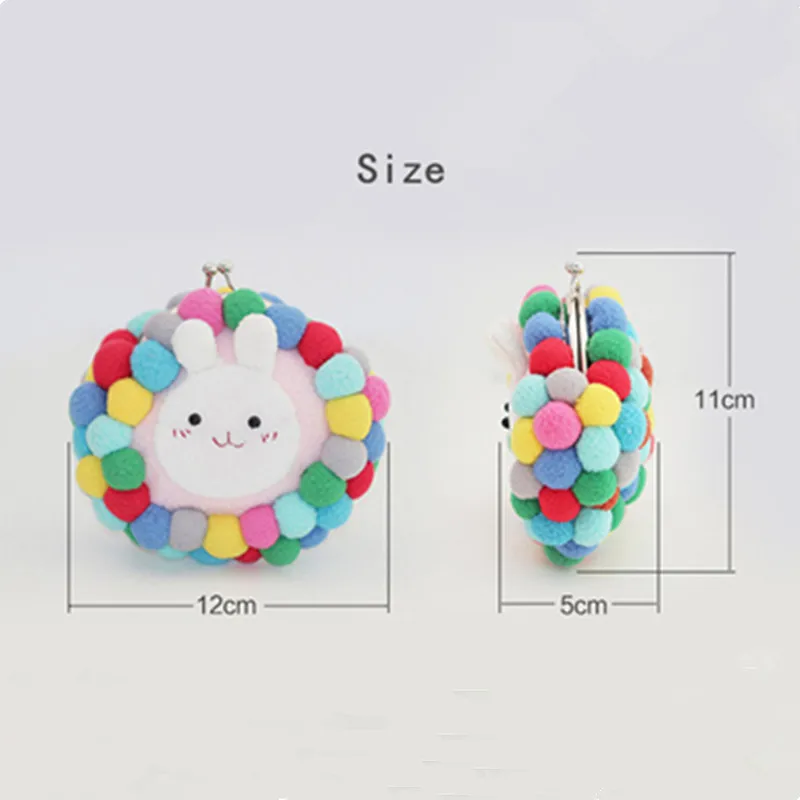 Женская мини сумка для монет с рисунком из мультфильма сделай сам вышивка милый