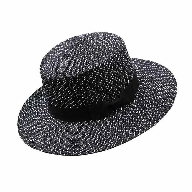 Шляпа SUOGRY женская Соломенная Панама от солнца на плоской подошве модная головной