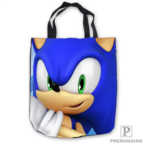 Пользовательские холст sonic and shadow Tote плеча хозяйственная сумка Повседневная