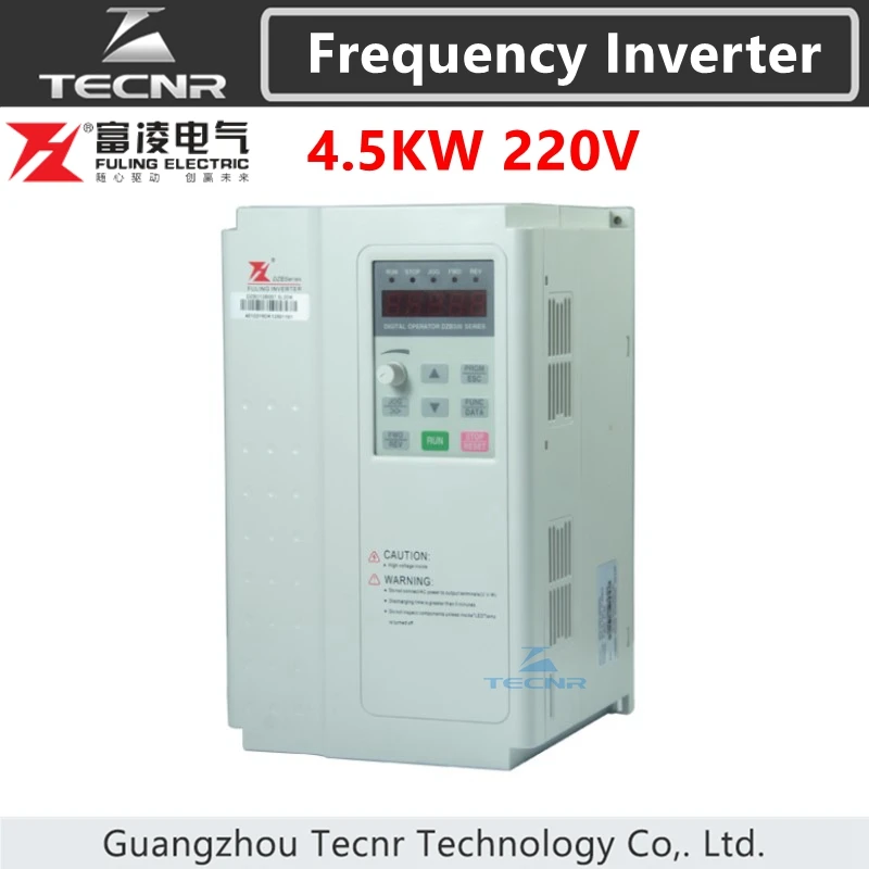 Fuling 4.5KW 5.5KW frequency inverter 220V 380V for 4.5KW spindle speed control