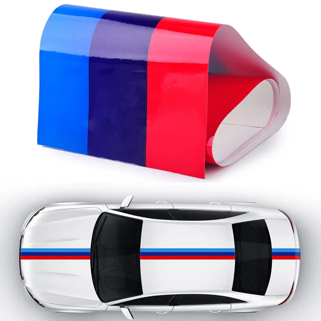 Для BMW M-Color ed Power Flag Stripe наклейка авто капот крыша крыло 2M автомобильный Стайлинг