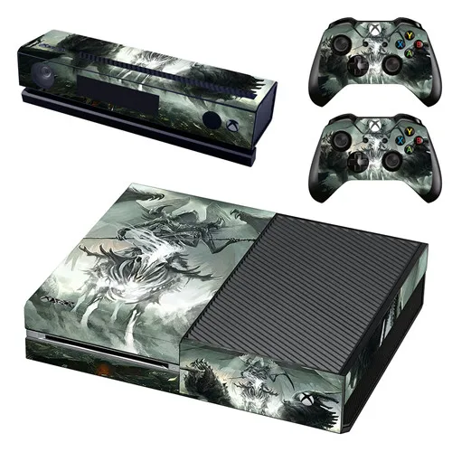 GSTM2276 Наклейка на кожу для Xbox One консоль и Kinect и 2 контроллера для Xbox One Наклейка на кожу винил-Мстители Человек-паук - Цвет: GSTM2276