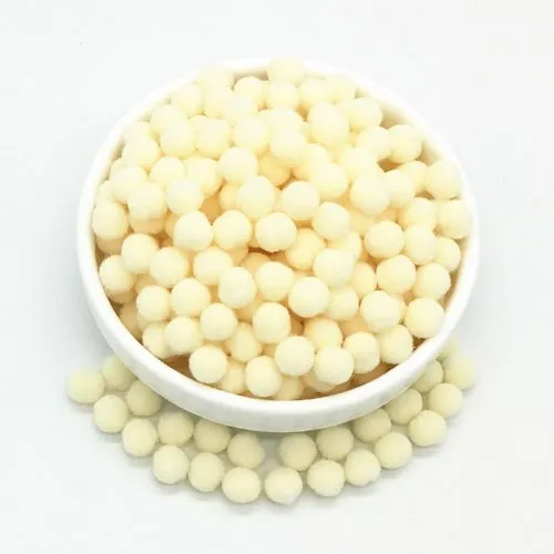 44 Light beige 480 шт, 8 мм, мини пушистые мягкие помпоны, шарики для рукоделия, художественные изделия, помпон ручной работы, цветы, венки, принадлежности для шитья, аксессуары для одежды, 20 г - Color: 44 Light beige