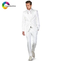 white wedding men suits slim fit groom wear tuxedos 3 pieces jacketpantsvest bridegroom suits blazer costume homme best man