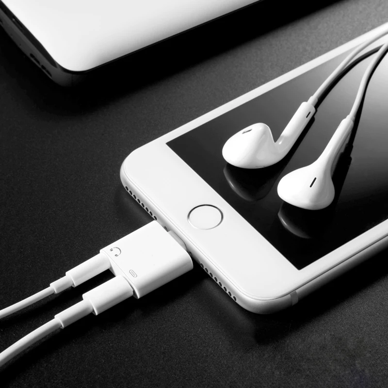 2 в 1 для Lightning адаптер 3 5 мм iOS 11 Разъем наушников iPhone X зарядки аудио 8 7 Зарядное