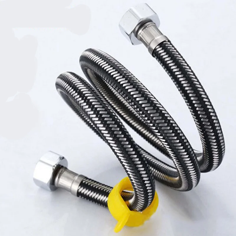 1m Plumbing Hoses Душевой шланг для ванной для раковины соединитель раковины из нержавеющей стали Водонагреватель Трубы Шланг Сантехника душевой шланг 1,5 м 2 м - Цвет: 1m Plumbing Hoses