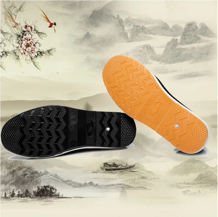 Высококачественная винтажная китайская хлопковая обувь в стиле Брюса Ли ботинки