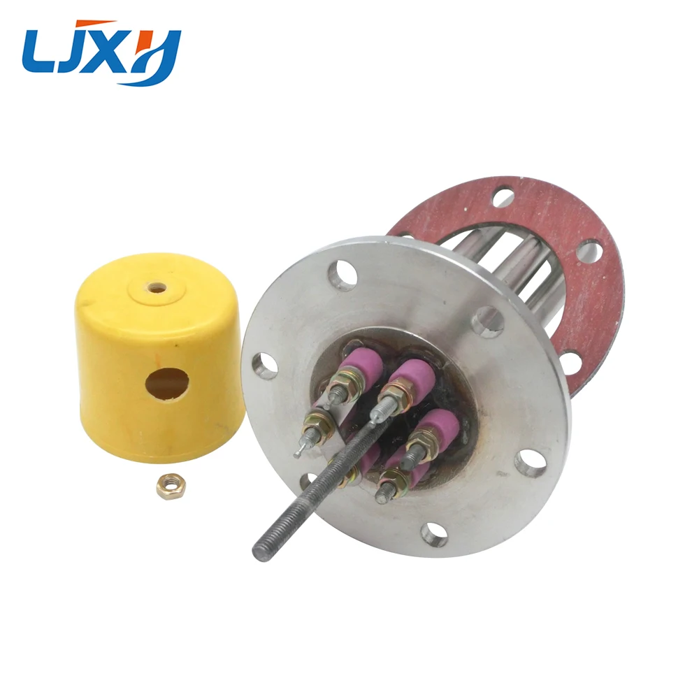 Фланцевый элемент водонагревателя LJXH, 220 В/380 В, нагревательная труба для резервуаров для воды, 12 кВт/15 кВт/18 кВт, мощность 500/580/660 мм, Длина