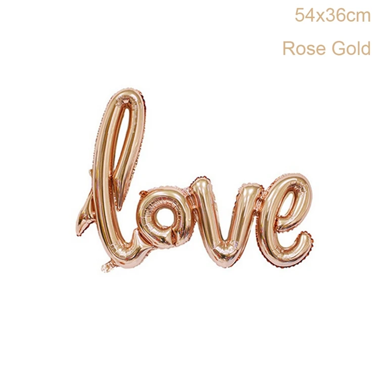Small Love 1pcs Йориу с днем рождения конфетти для воздушного шара Латексные Шары Любовь балон фольги Воздушные шары набор Oh Baby Shower мальчик девочка Свадебная вечеринка Декор - Цвет: Small Love 1pcs