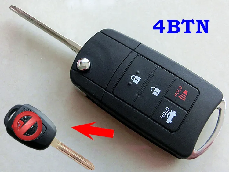 Складной Дистанционный Автомобильный ключ RMLKS для Toyota Camry RAV4 Corolla TOY43 Blade 2 3