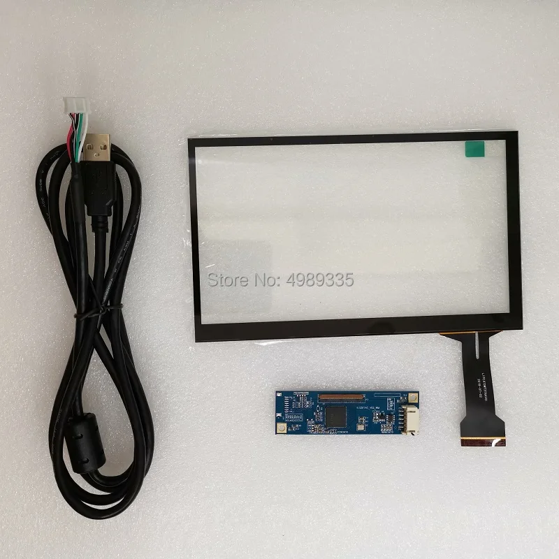 7 дюймов емкостный сенсорный экран 165X104 мм закаленное стекло G+ структура USB plug and play диск Универсальный 10-соединение