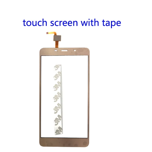 gold -- tape 5,7 дюймов сенсорный экран для мобильного телефона Leagoo M8 сенсорный экран стекло дигитайзер панель объектив сенсор стекло клей подарок для M8 Pro - Цвет: gold -- tape