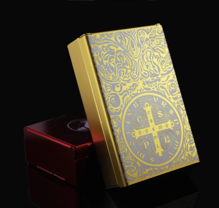 

Aluminium smoking men's tobacco cigarette case holder Constantine golden metal smoke cigarette box storage smoker Christmas gift