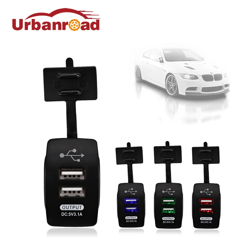 12 В мотоциклетная Автомобильная Розетка с двойным USB разъемом водонепроницаемый
