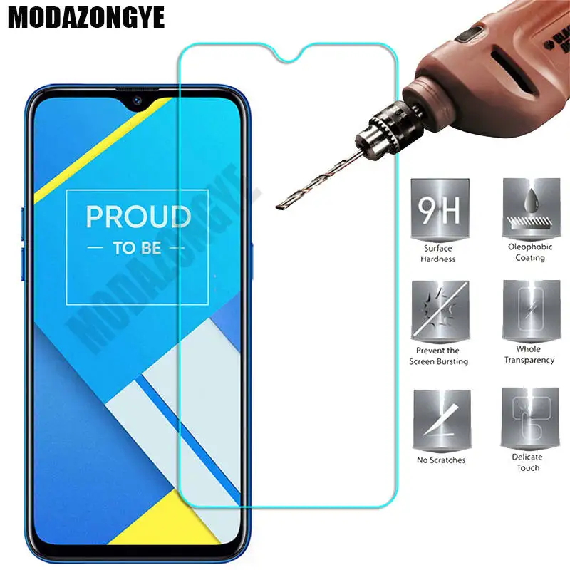 Защита экрана Realme C2 закаленное стекло для OPPO RealmeC2 защитная пленка|Защитные