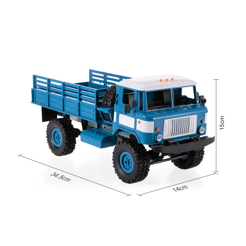 WPL B 24 1/16 Радиоуправляемый автомобиль 2 4 ГГц Военный грузовик внедорожник