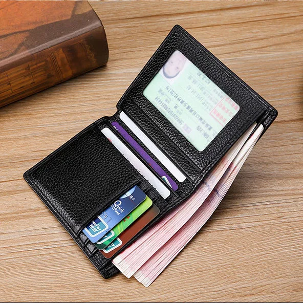 

Top 2019 Fashion Leather Menwallet Brand Luxury Wallet Short Slim Male Purses Credit Card Dollar Price Portomonee Carteria