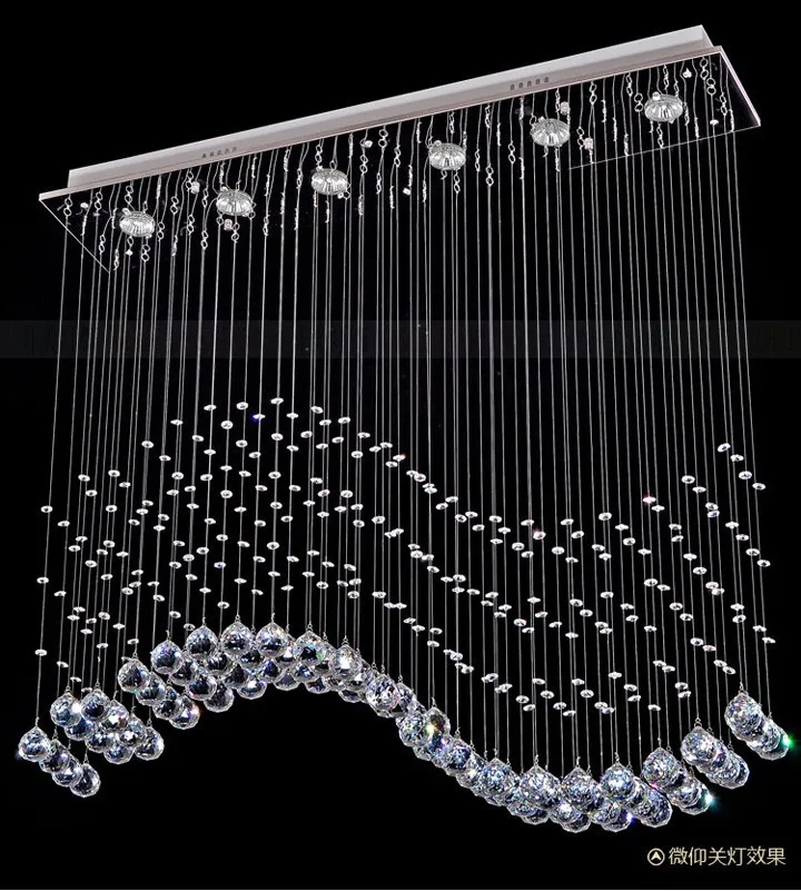 Хрустальная люстра для гостиной современный роскошный светильник в виде