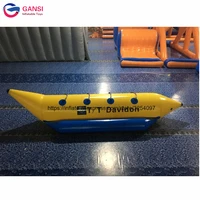 4 persons towable fly fish boat 0 9mm pvc tarpaulin flying fish inflatable sea banana boat for water games