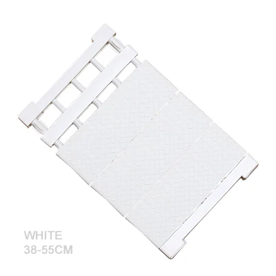 38x55 white Регулируемые полки для шкафа Держатели шкаф, органайзер для хранения полка настенный кухонный шкаф Экономия пространства шкаф декоративный - Цвет: 38x55 white