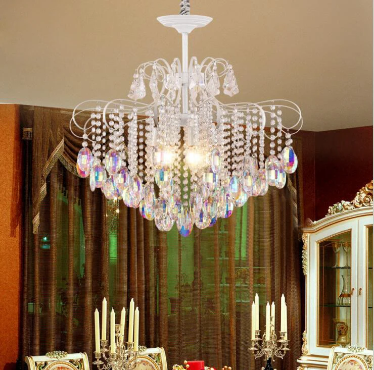 European wrought iron crystal chandeliers creative personality lamp living room restaurant hotel lamps led lighting | Освещение