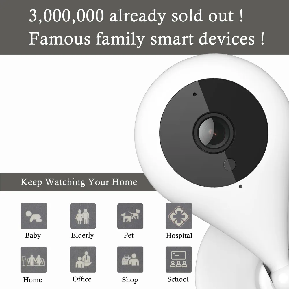 360 дома Камера 1080 P Full HD Mini IP Wi Fi капли воды Беспроводной инфракрасная камера