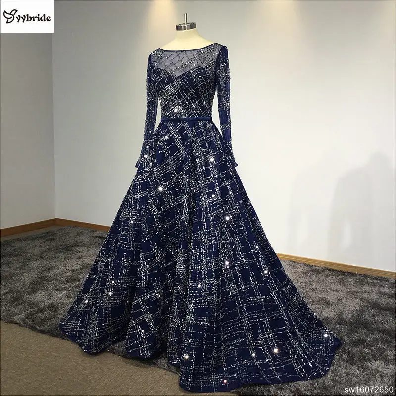 YYbride новые роскошные элегантные платья до пола с вырезом лодочкой длинными