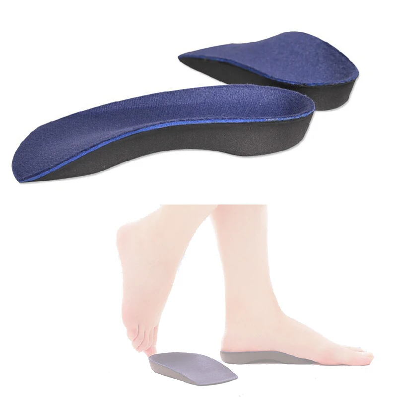 Unisex 3/4 Orthotics Arch Support Heel Pad for Flat Feet Correction, Plantar Fasciitis Insert Heel Spur EVA Insoles Foot Care