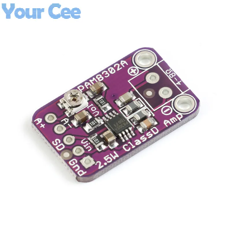 2 шт./1 шт. PAM8302A PAM8302 CJMCU-832 5 Вт одноканальный модуль усилителя мощности класса D