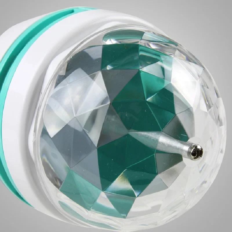 

Ampoule LED RGB Crystal Stage Rotating Bulb Lamp E27 3W 220V Lampada LED Bombillas LED Light Bulb Disco Night Light BRIGHTINWD