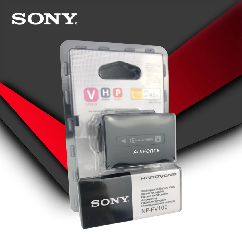 Оригинальный Sony NPFV100 NP FV100 FV30 FV50 FV70 FP50 FP90 FP91 FH50 FH70 FH60 FH100 CX170|Цифровые аккумуляторы| |