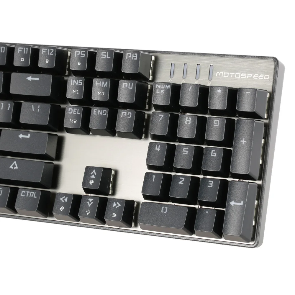 MOTOSPEED CK104 русская английская механическая клавиатура игровая металлическая с 104