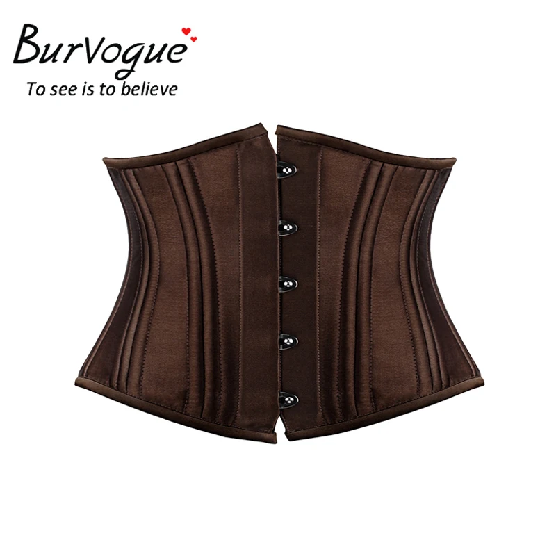 Женский корсет Burvogue утягивающий Талию из атласа корсет|corset bustier|corset underbuststeel boned