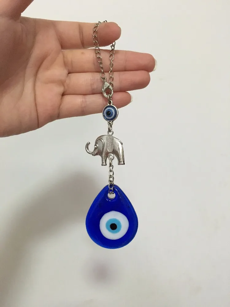 Турецкий зло голубой глаз Стекло Шарм Слон автомобиль амулет Назар Арабский