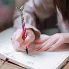 2 предмета каваи ручки креативные красочные Русалка гелевая ручка 0,5 мм черные, голубые чернила Эсколар... студенческие Симпатичные Ручки школы канцелярские товары