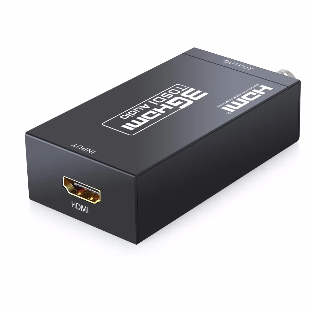 ESYNiC 3g HDMI к SDI аудио конвертер с 5 В/1A DC адаптер питания видеовыход bnc вход порт 2 970