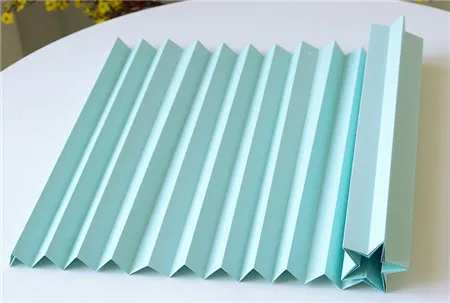 light blue Креативные гофрированные бумажные свадебные фоновые декорации Свадебные макет сцены реквизит оригами моделирующая бумага окно волнистая бумага - Цвет: light blue