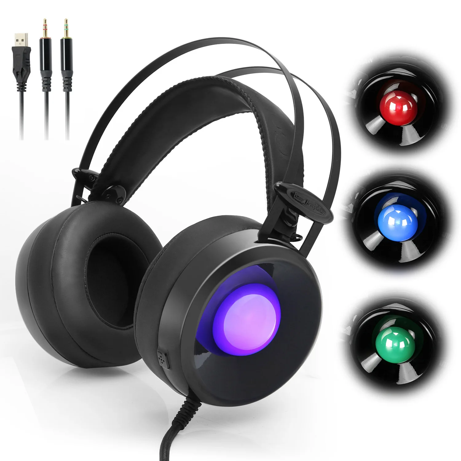M170 Профессиональный 3.5 мм PC стерео Игры Gamer гарнитура Over-Ear Headphones объем Управление