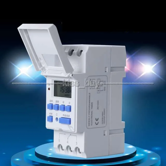 Микрокомпьютер TTHC15A DC 12 В 16 А программируемый на неделю цифровой ЖК таймер реле