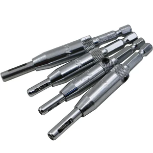 Набор самоцентрирующих сверл для дверей шкафов, 4 шт., 564 дюйма, 764 дюйма, 964 дюйма, 1164 дюйма