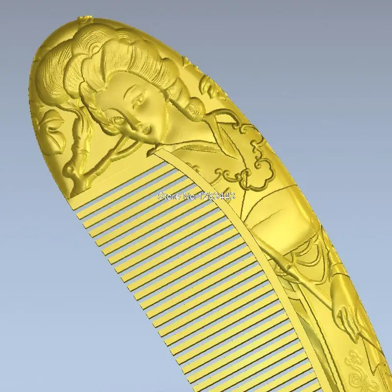 Расческа с красивой 3d фотографией 3D для ЧПУ в формате STL модель станка|for cnc|comb