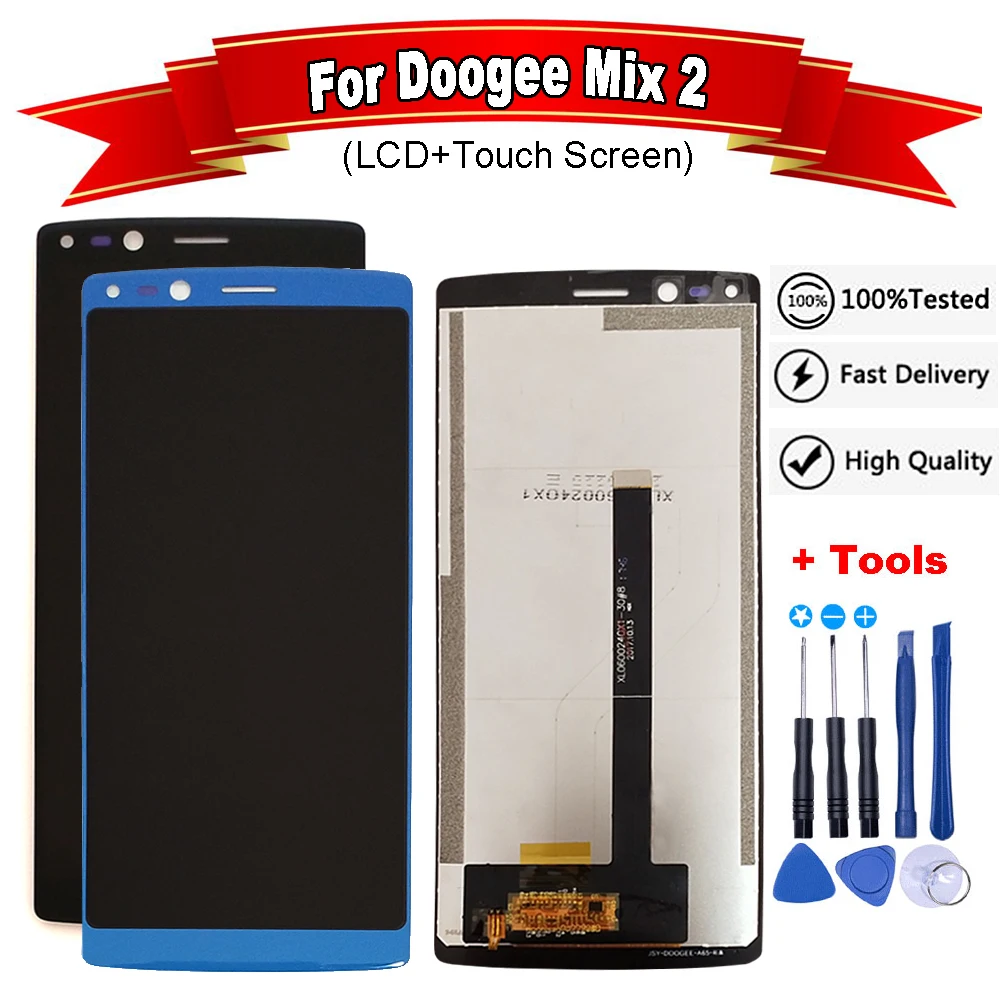 5 99 дюймов Для Doogee Mix 2/ЖК дисплей Дисплей + кодирующий преобразователь сенсорного
