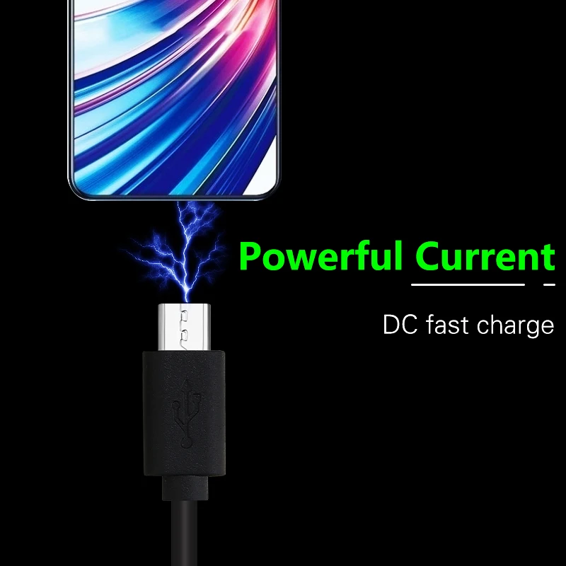 100 шт./лот Micro USB кабель высокоскоростной USB 2,0 A штекер для Micro B кабель для синхронизации и зарядки для samsung Xiaomi Honor Android