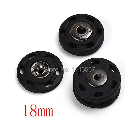50 штук металл + пластик черная фотосессия для рукоделия шитье 18 мм NK33|button bootie|button