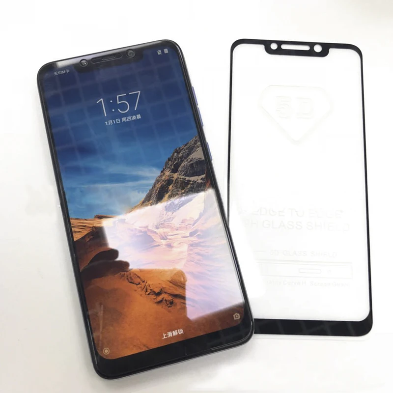 Wangcangli pocophone f1 стекло Xiaomi PocoPhone F1 6 18 &quot5D полное покрытие краев закаленное Защита