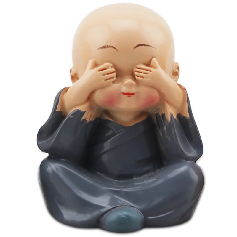 4 шт./лот забавные игрушки KongFu Monk для приборной панели автомобиля милые