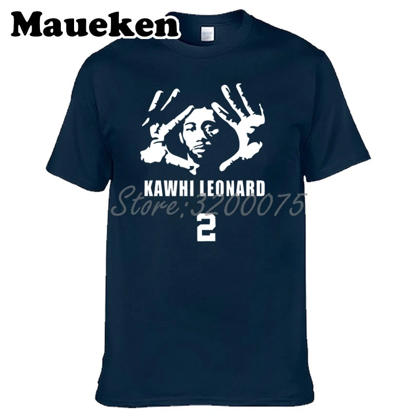 Мужская футболка Kawhi Leonard 2 KLAW kawaii Los Angeles KL2 большого размера W1022099|Мужские футболки|